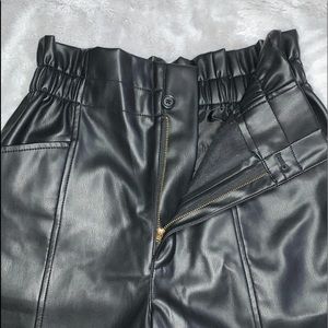 MADEWELL high-rise leather trousers